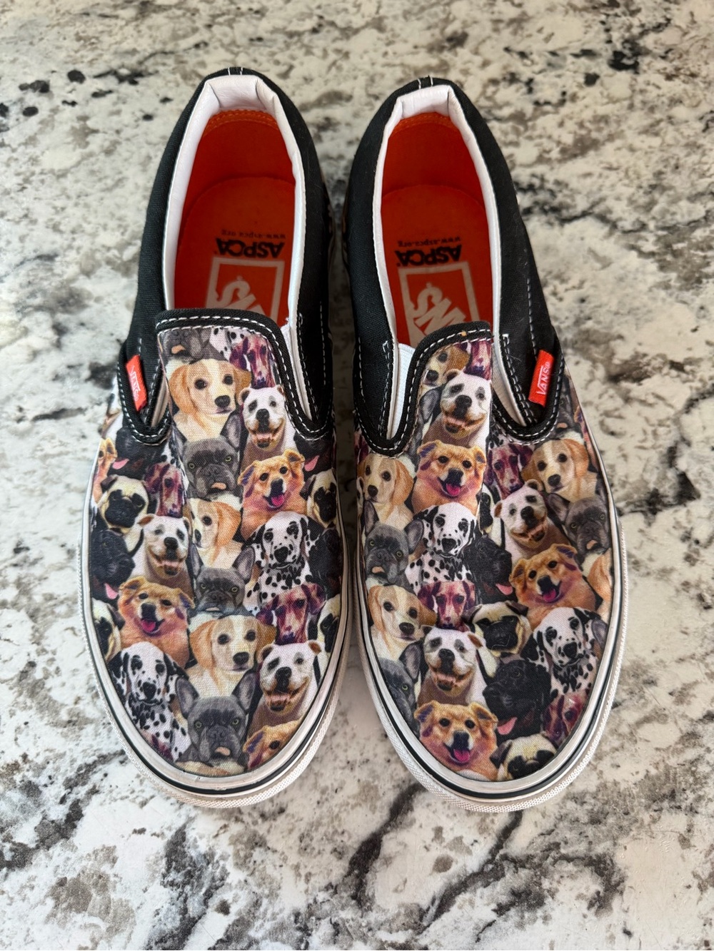 Vans  ASPCA Classic Slip-On "Dogs", shoes. Women’s 7. Men’s 5.5.